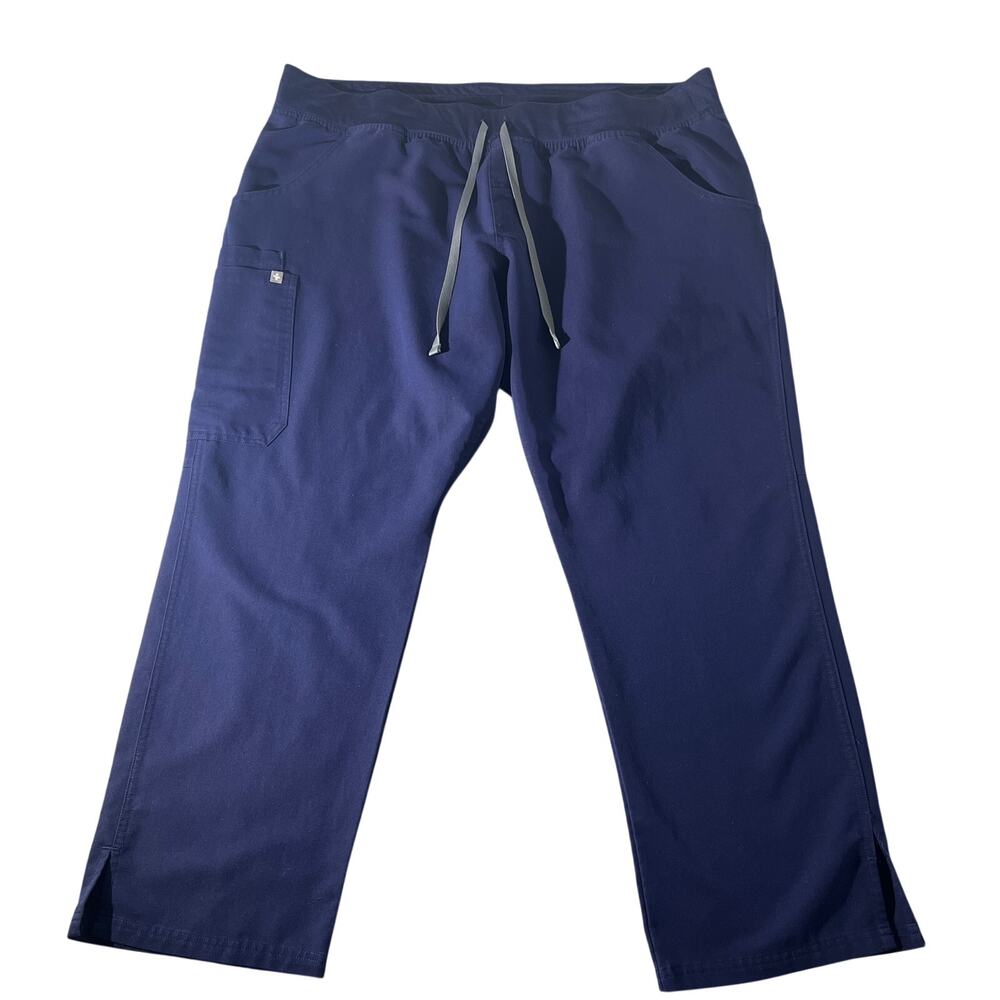 FIGS Women’s Navy Cargo Scrub Pants Size XXL Petite - Picture 1 of 13
